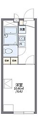 レオパレスイーストストーン 1Kの間取図画像