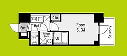 エスリード大阪NEXUS 1Kの間取図画像