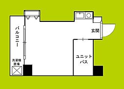ラ・セレッソ ワンルームの間取図画像