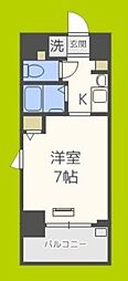 エステムコート心斎橋EASTエリジオン 1Kの間取図画像