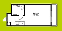 シャトー相川 ワンルームの間取図画像