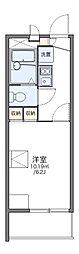 レオパレス樹 1Kの間取図画像