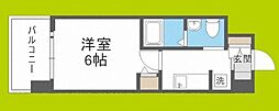 ラクラス阿倍野元町 1Kの間取図画像