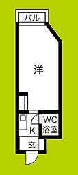 リーダーズパーク21 ワンルームの間取図画像