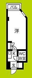 リーダーズパーク21 ワンルームの間取図画像