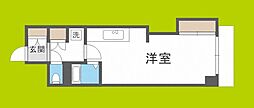 日宝ライフ桜宮 ワンルームの間取図画像