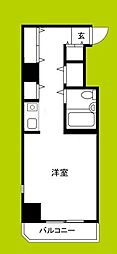 ロマネスク天神ノ森 ワンルームの間取図画像