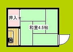 葵マンション ワンルームの間取図画像