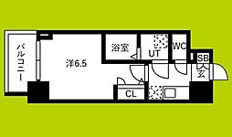 大阪市生野区巽西4丁目マンション 1Kの間取図画像
