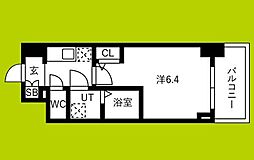 大阪市生野区巽西4丁目マンション 1Kの間取図画像