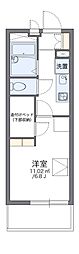 レオパレスプラスパA 1Kの間取図画像