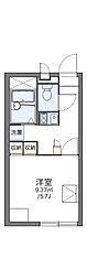 レオパレス鴫野ふるさと 1Kの間取図画像