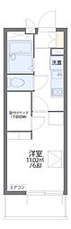 レオパレス遊眠舎 1Kの間取図画像