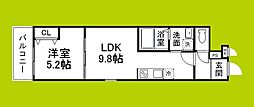 CHARME PARKSIDE I 1LDKの間取図画像
