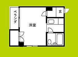 シティライフ大正 1Kの間取図画像