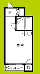 ジョイフル西船場 ワンルームの間取図画像