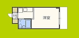 グリーンハイツ2 ワンルームの間取図画像