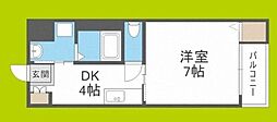 グランシャリオ 1DKの間取図画像