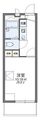 レオパレスKKS中宮 1Kの間取図画像