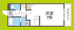 WESTLANDK ワンルームの間取図画像