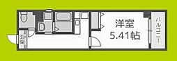 みおつくし江戸堀 1Kの間取図画像