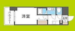 ファーストフィオーレ新町ファジスタ 1Kの間取図画像