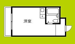 ドムール新北野 ワンルームの間取図画像