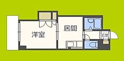 第2東三国グランドハイツ北 1DKの間取図画像