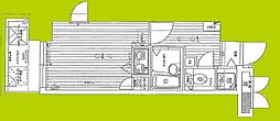 リーガル天神橋 ワンルームの間取図画像