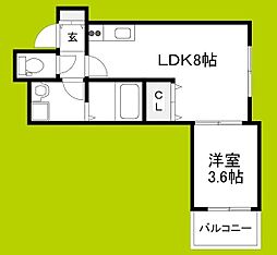 SERIRIA COMFORT:ABIKO 1LDKの間取図画像