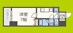 LAV心斎橋WEST 1Kの間取図画像
