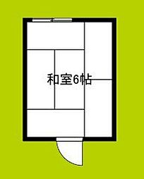 かなめアパート ワンルームの間取図画像
