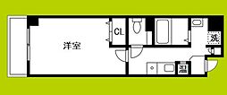 ジェイプライド難波南 1Kの間取図画像