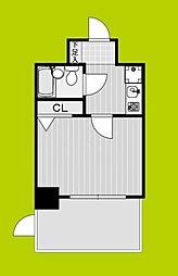 エスリード新大阪第2 1Kの間取図画像