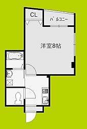 アバンス南市岡 1Kの間取図画像