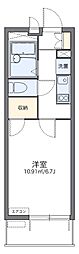 レオパレスComfortL 1Kの間取図画像