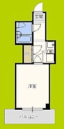 ライズ芦原橋 1Kの間取図画像