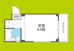 ホワイト・イン ワンルームの間取図画像