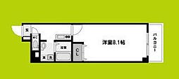 みおつくし江戸堀 1Kの間取図画像