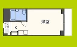 ビジネス新大阪 ワンルームの間取図画像