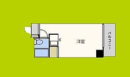 レバンガAP新大阪イースト ワンルームの間取図画像