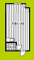 シャトー・NTNTビル ワンルームの間取図画像