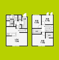 フォレストメゾンのざき 3LDKの間取図画像