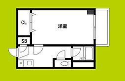 メゾンコーエイ 1Kの間取図画像