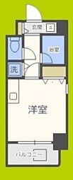 ウエストポイント ワンルームの間取図画像