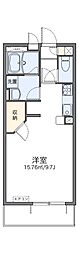 レオネクストフォルテシモ 1Kの間取図画像
