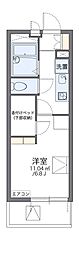 レオパレスプレステージ三津屋2 1Kの間取図画像