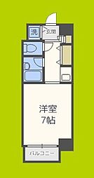 片町コート ワンルームの間取図画像