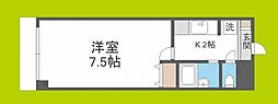 ビオス京橋 1Kの間取図画像