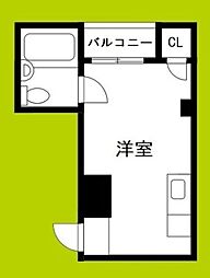 ベストレジデンス都島 ワンルームの間取図画像